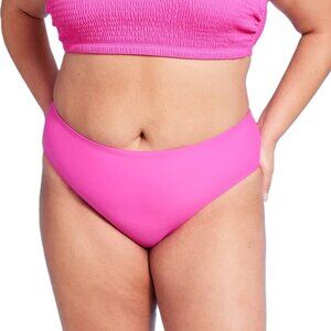 Wild Fable Hot Pink Mid Rise Bikini Swim Bottom -- Size 2X 20-22